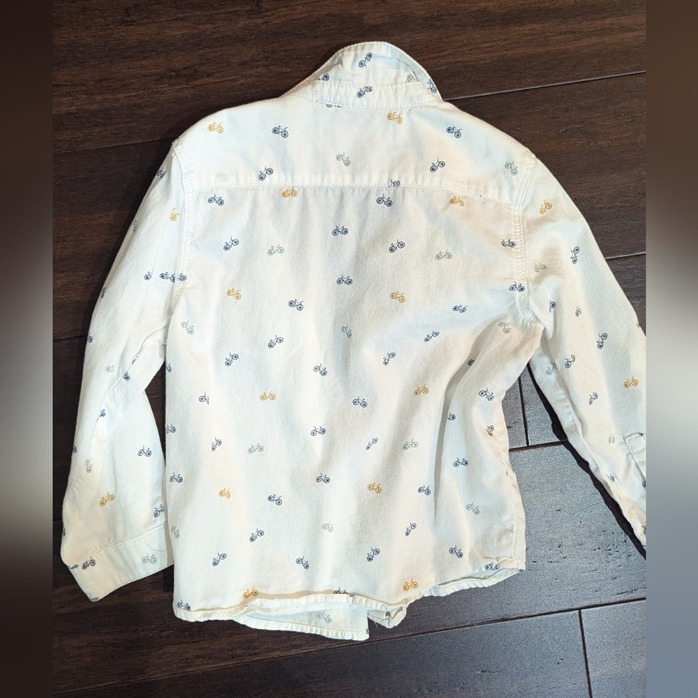 Zara Bicycle button up shirt. Size 2-3T